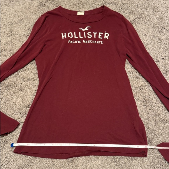 Red Hollister Long Sleeve (M) - Picture 5 of 9
